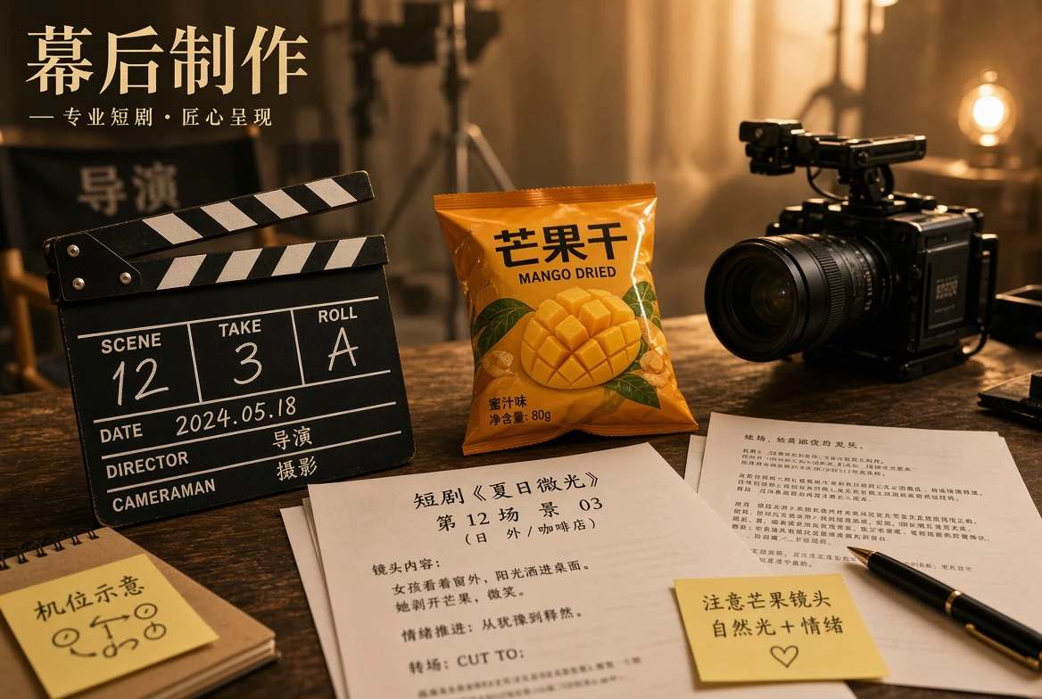 短剧制作流程示意图
